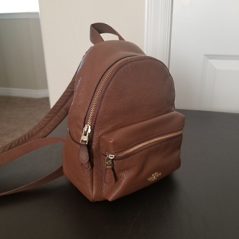 Coach Leather Mini Backpack - Picture 4 of 8